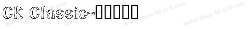 CK Classic字体转换